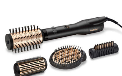 BABYLISS brosse soufflante rotative, 650W + 4 accessoires – AS970E