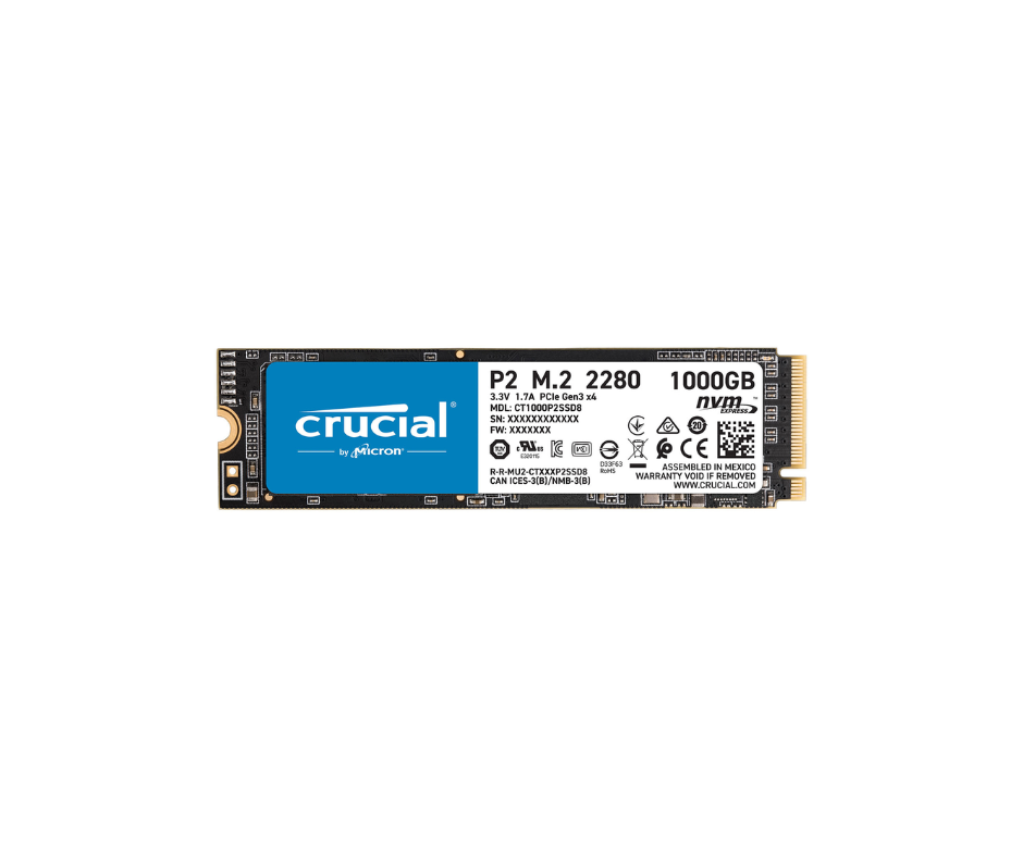 Disque dur interne Crucial P2 CT1000P2SSD8 SSD Interne 1To