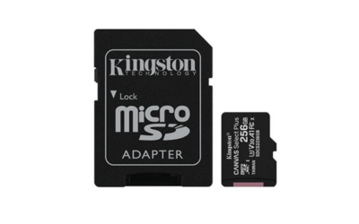 MicroSD 256GO KINGSTON UHS-I U3 V30 CANVAS GO CL10