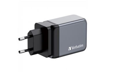 Chargeur secteur Verbatim GNC 1x port USB-A + 2x ports USB-C 65W