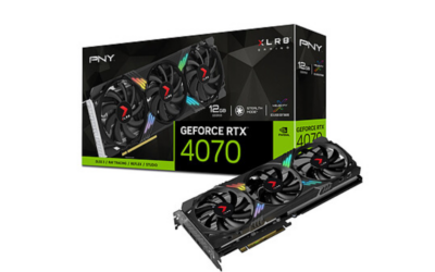Carte Graphique Nvidia PNY GeForce RTX 4070 Super XLR8 Gaming Verto Epic-X OC 12Go