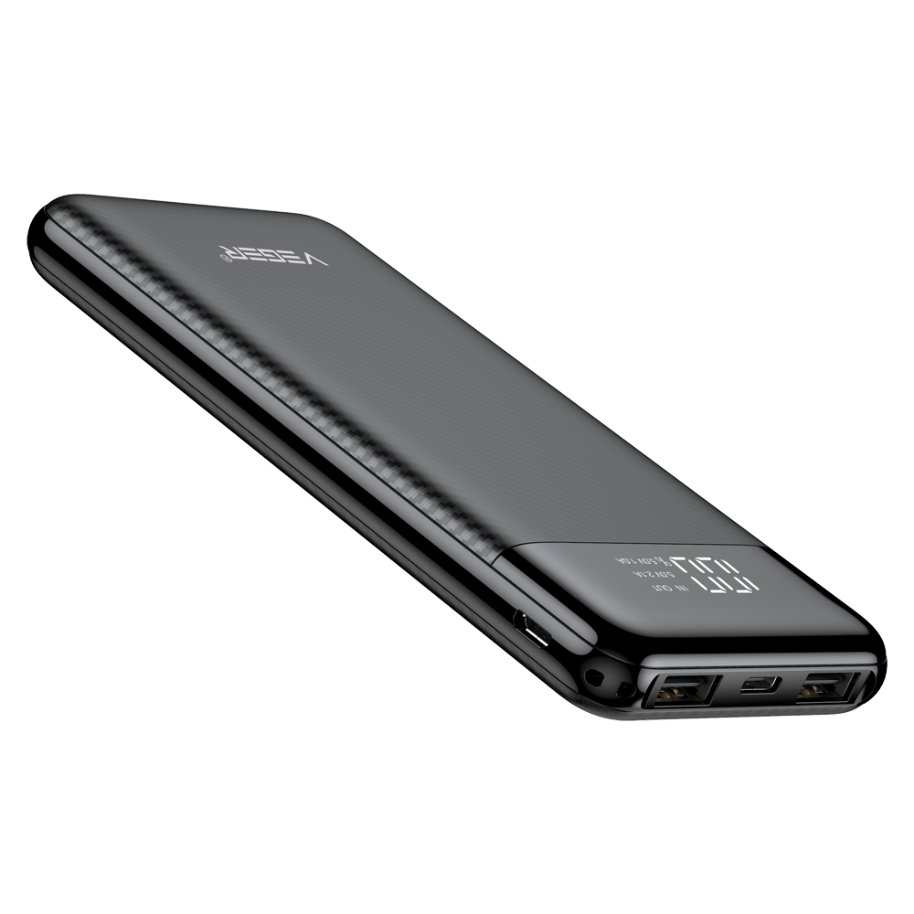 VEGER VG-W1087 L11 – Batterie Externe 10 000 mAh avec Écran LCD – Noir – Image 2