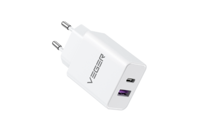 Chargeur USB VEGER Sorties USB-A , USB-C 65W – VG-65W1A1C