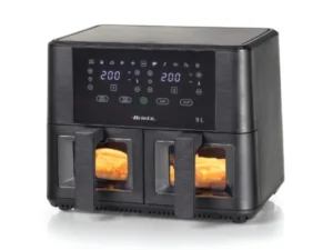 ARIETE FRITEUSE AIRFRYER ARIETE 4631 BLACK DOUBLE PANIER TRANSPARENT 4,5LX2 3,6KG
