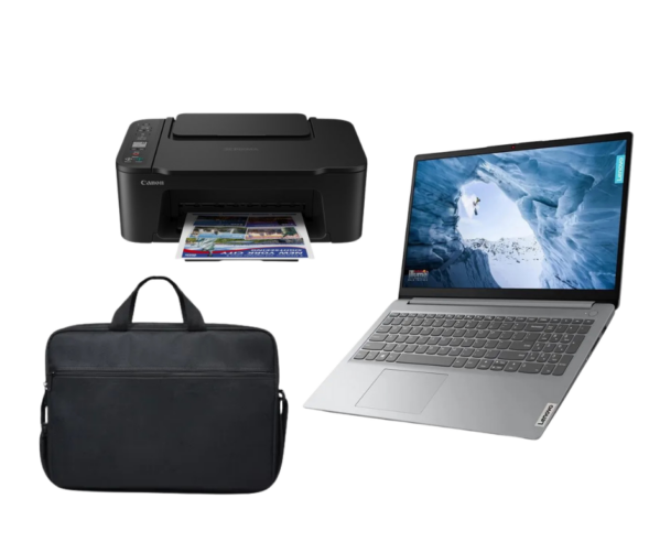 Pack bureautique - Pc Lenovo IdeaPad 1 15.6" + Sacoche + Imprimante Canon TS3640