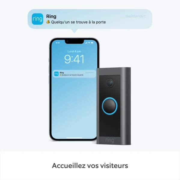 RING Sonnette vidéo filaire Video Doorbell Wired