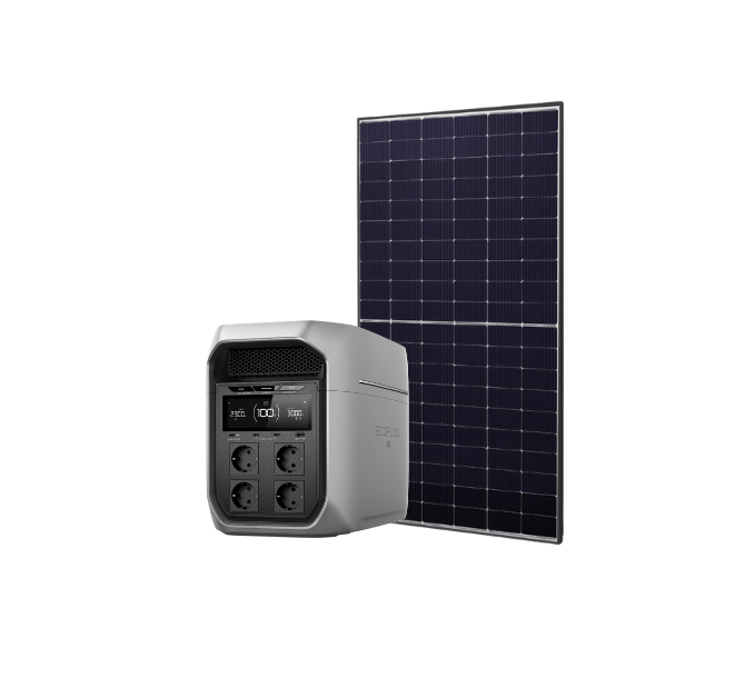 Bundle DELTA 3 PLUS + Panneau solaire rigide bifacial 500w