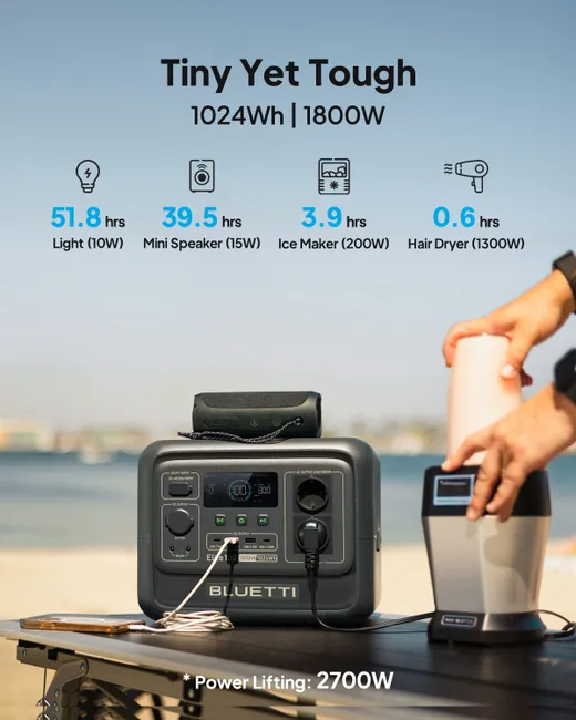 Station BLUETTI P100V2 - 1024 Wh – Image 3