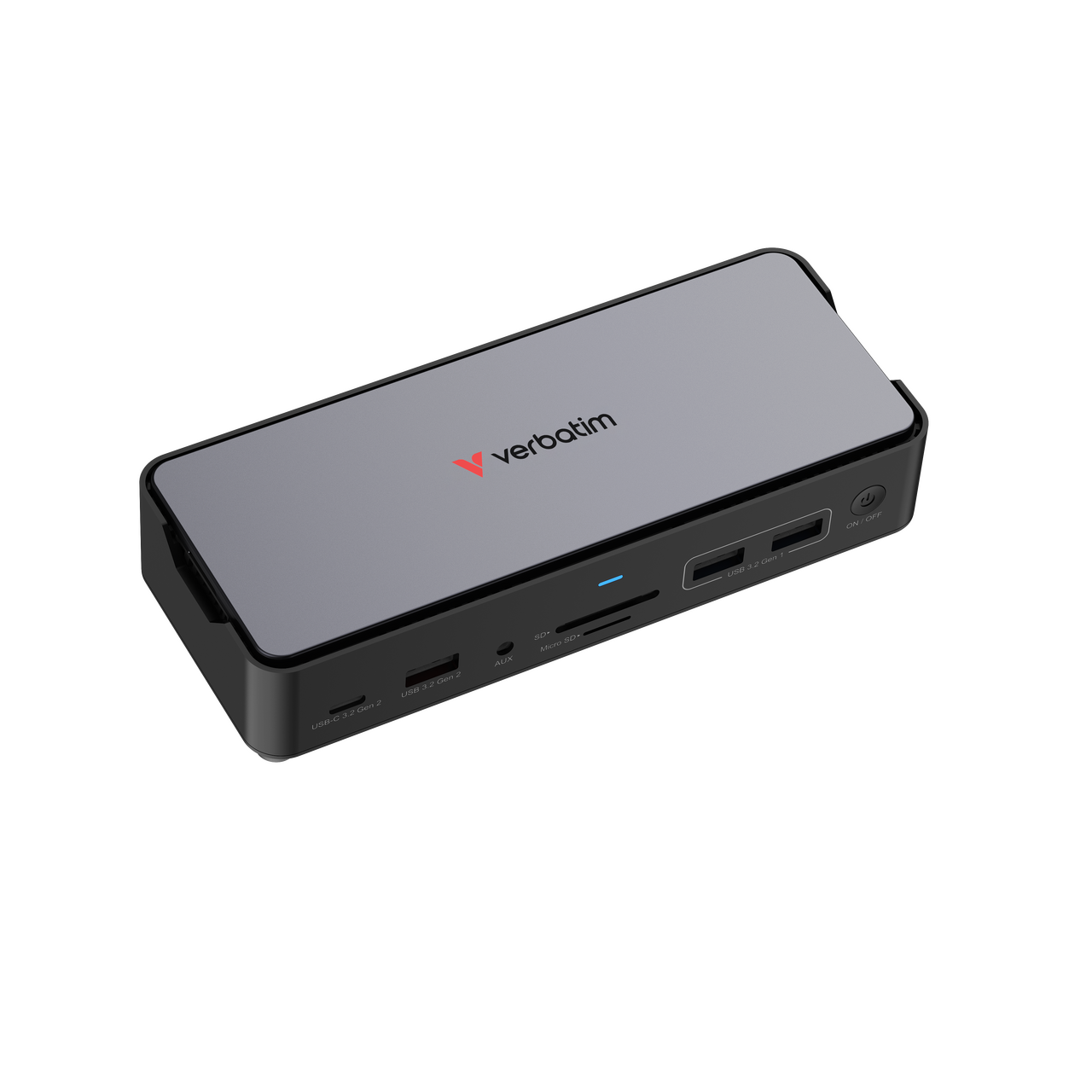Station d’accueil USB-C Pro Verbatim CDS-15SSD – 15 ports avec SSD intégré 256 Go
