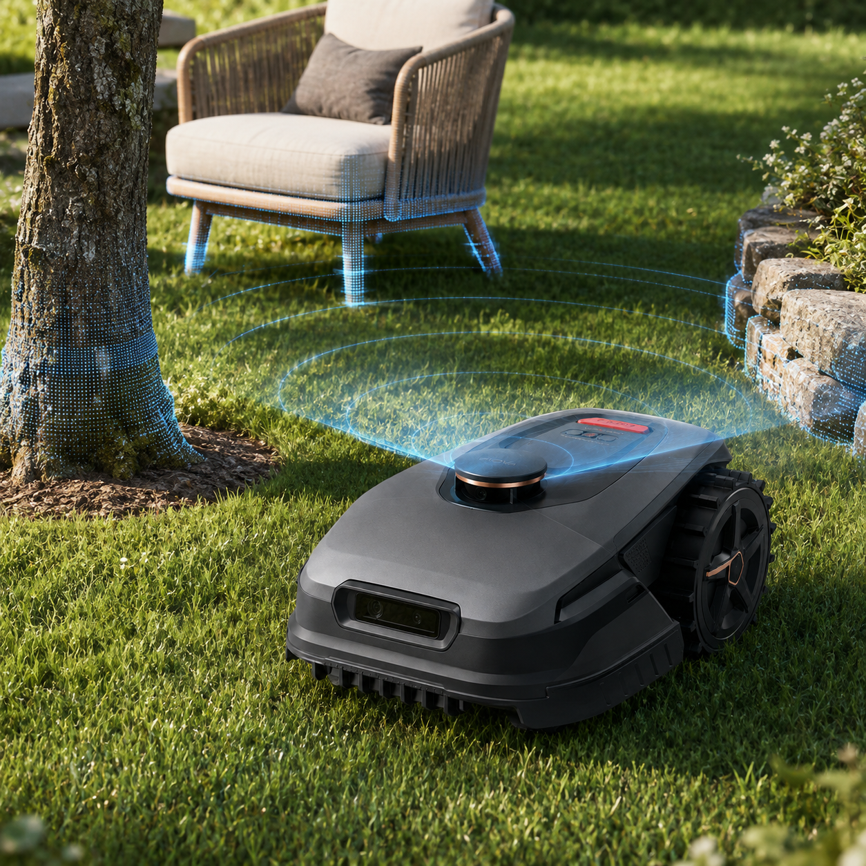 Robot Tondeuse MOVA 1000 – Navigation 3D LiDAR Sans Câble – Jusqu’à 1 000 m² – Image 3