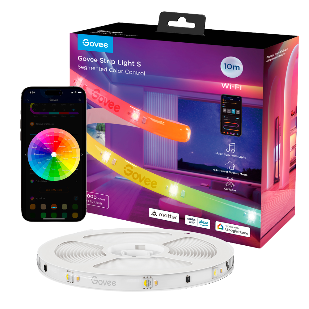 Govee RGBICW LED Strip 10 m avec Matter – H612C