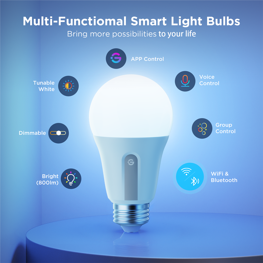Govee Ampoules LED Connectées E27 CCT 800 lm – Lot de 2 – B8015 – Image 3
