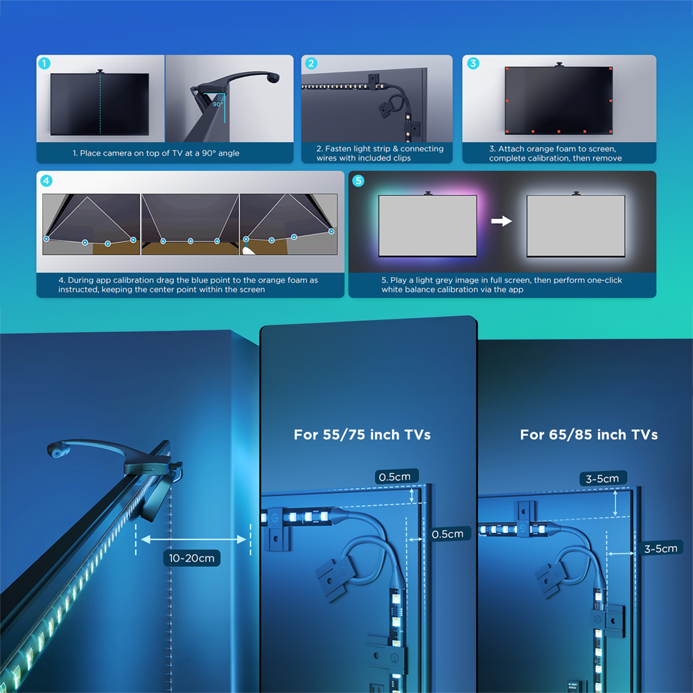Govee TV Backlight 3 Pro 55–65″ – R2A80 – Image 3
