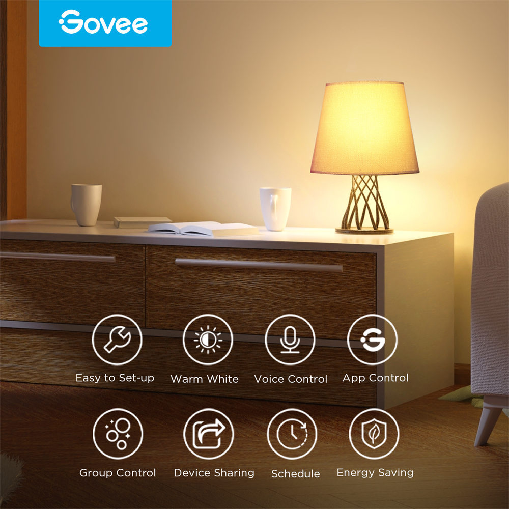 Govee Ampoules LED Connectées E27 CCT 800 lm – Lot de 2 – B8015 – Image 2