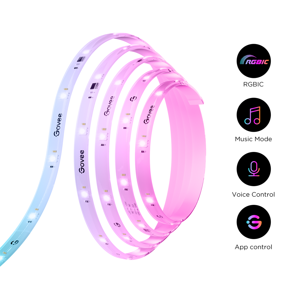 Govee RGBICW LED Strip 10 m avec Matter – H612C – Image 3