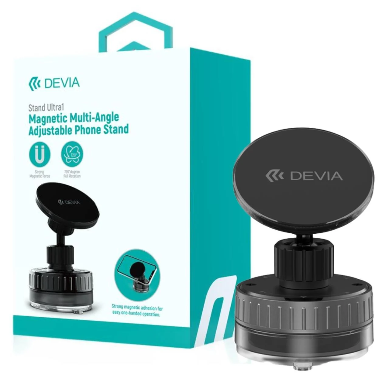 DEVIA Stand Ultra1 – Support Magnétique Réglable Multi-Angle Noir