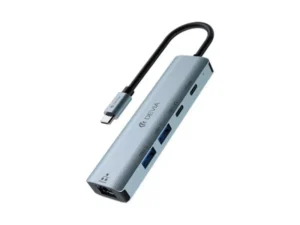 DEVIA Leopard Series Hub USB-C 5-en-1 &ndash; Gris Fonc&eacute;