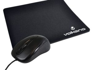 VOLKANO VK-30025-BK Slick – Pack Souris Optique USB + Tapis