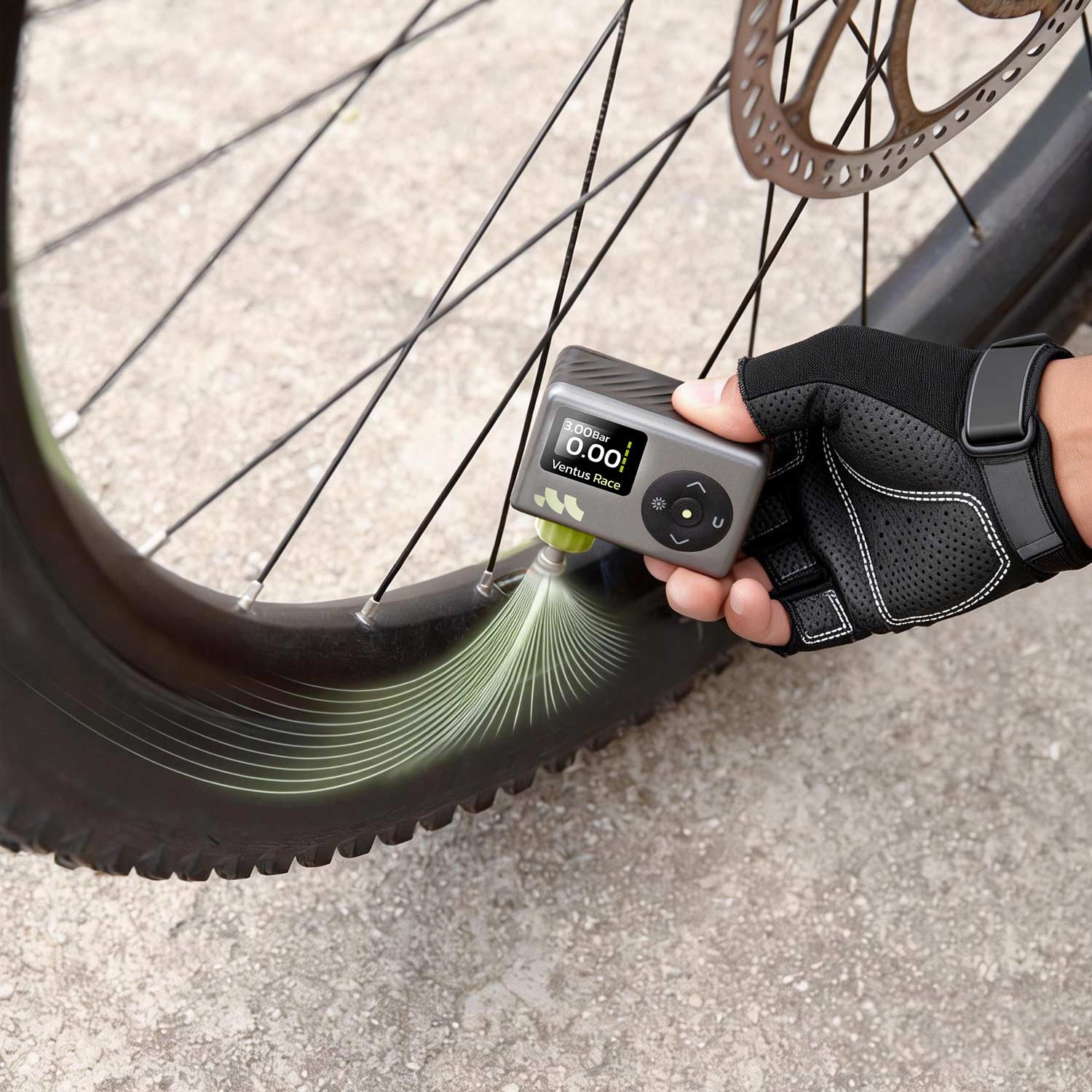 WOOWIND VENTUS RACE – Mini Pompe Vélo Électrique 120 PSI – Image 3